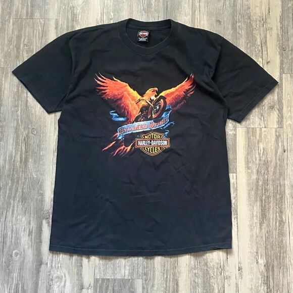 Vintage Harley Davidson Untamed Spirit Eagle Motorcycle T-Shirt Size XL - Picture 1 of 5